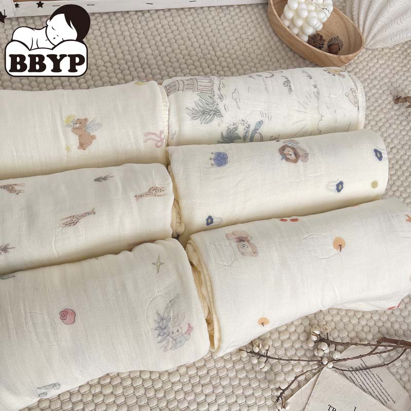 Baby Sleep Sack - 4 Katmanlı Bambu Pamuklu Muslin Battaniye