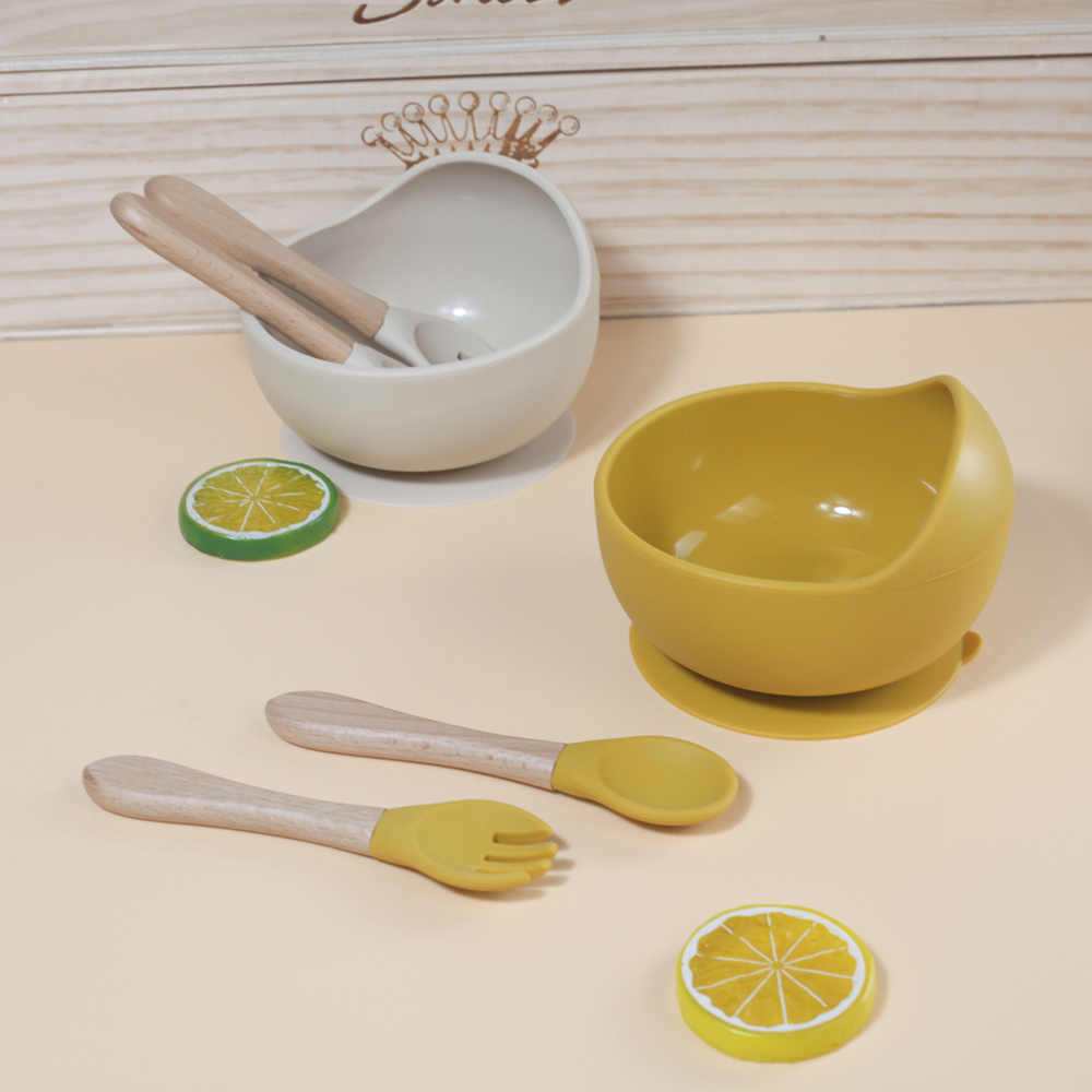 Baby Led Weaning Set - Silikon Besleme Seti, Silikon Kase ve