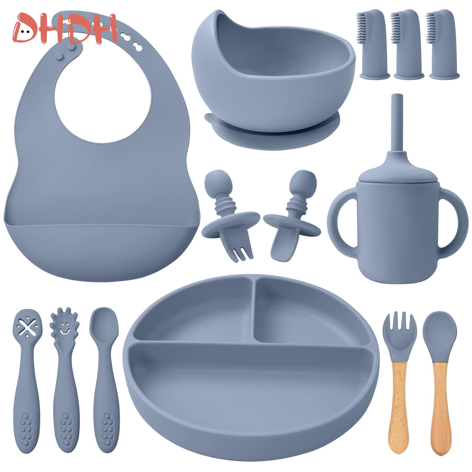 Baby Led Weaning Set - Silikon Bebek Besleme Seti Sofra Takımı